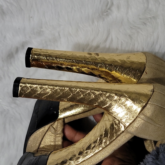 ♥️Auth GUCCI sandals Sexy Elegant block shoe sz 36.5 C ♥️ - Picture 10 of 16